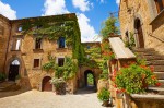 Square and Church of St. Donato. Civita di Bagnoregio